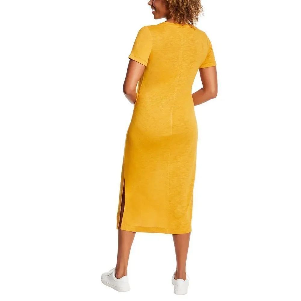 NEW! Jessica Simpson Ladies Midi Dress in color Goldenrod - Picture 4 of 9